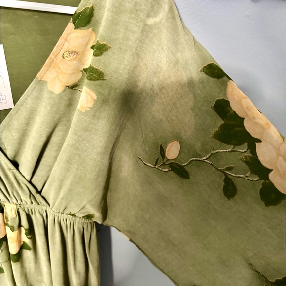 NEW Floral Kimono Wrap Dress - Picture 6 of 8